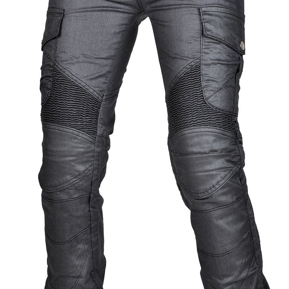 Thumbnail: Coated Waterproof Slim Fit Motorcycle Riding Protective Pants for Women with 4 x