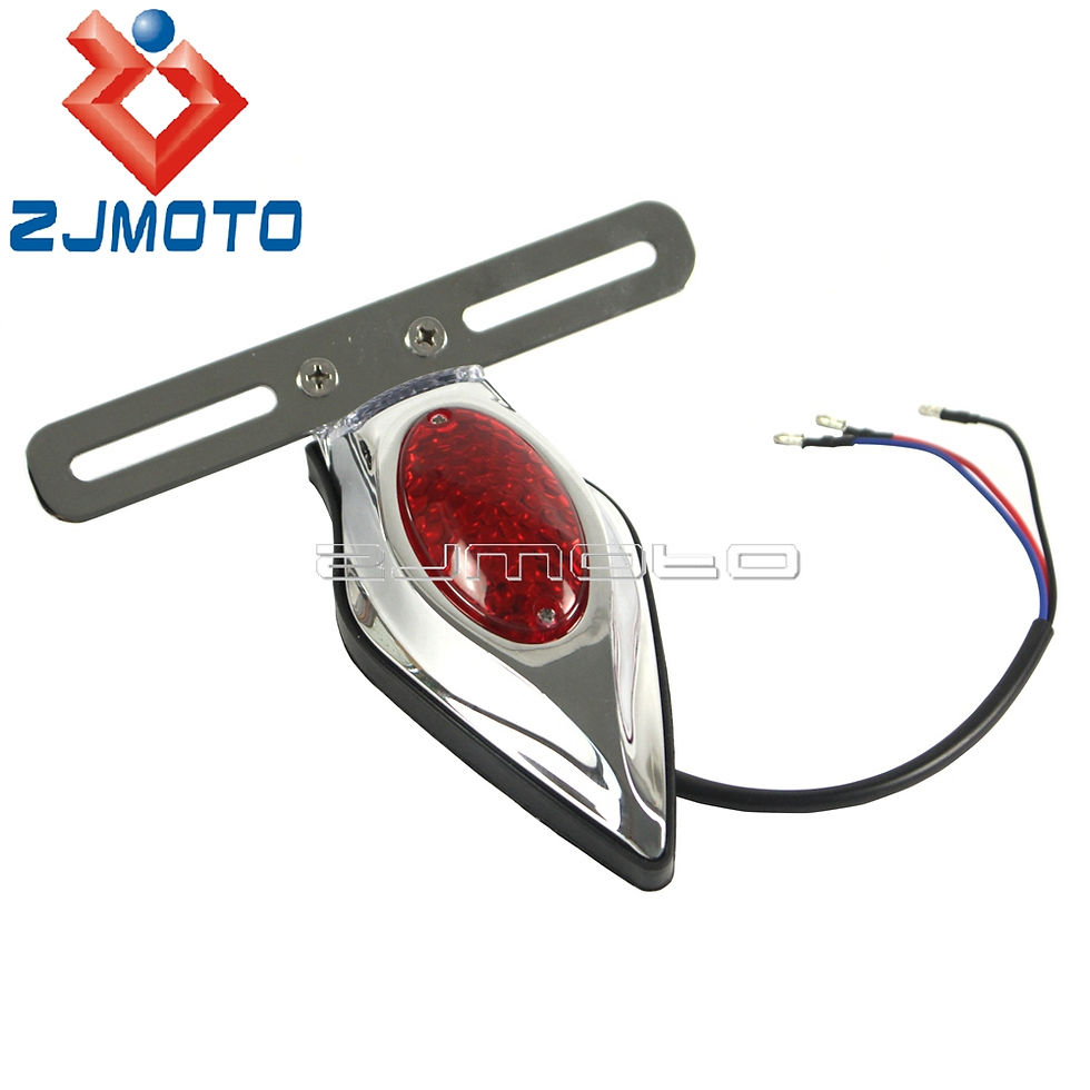 Thumbnail: Teardrop Taillight For Harley Honda Yamaha Cruisers