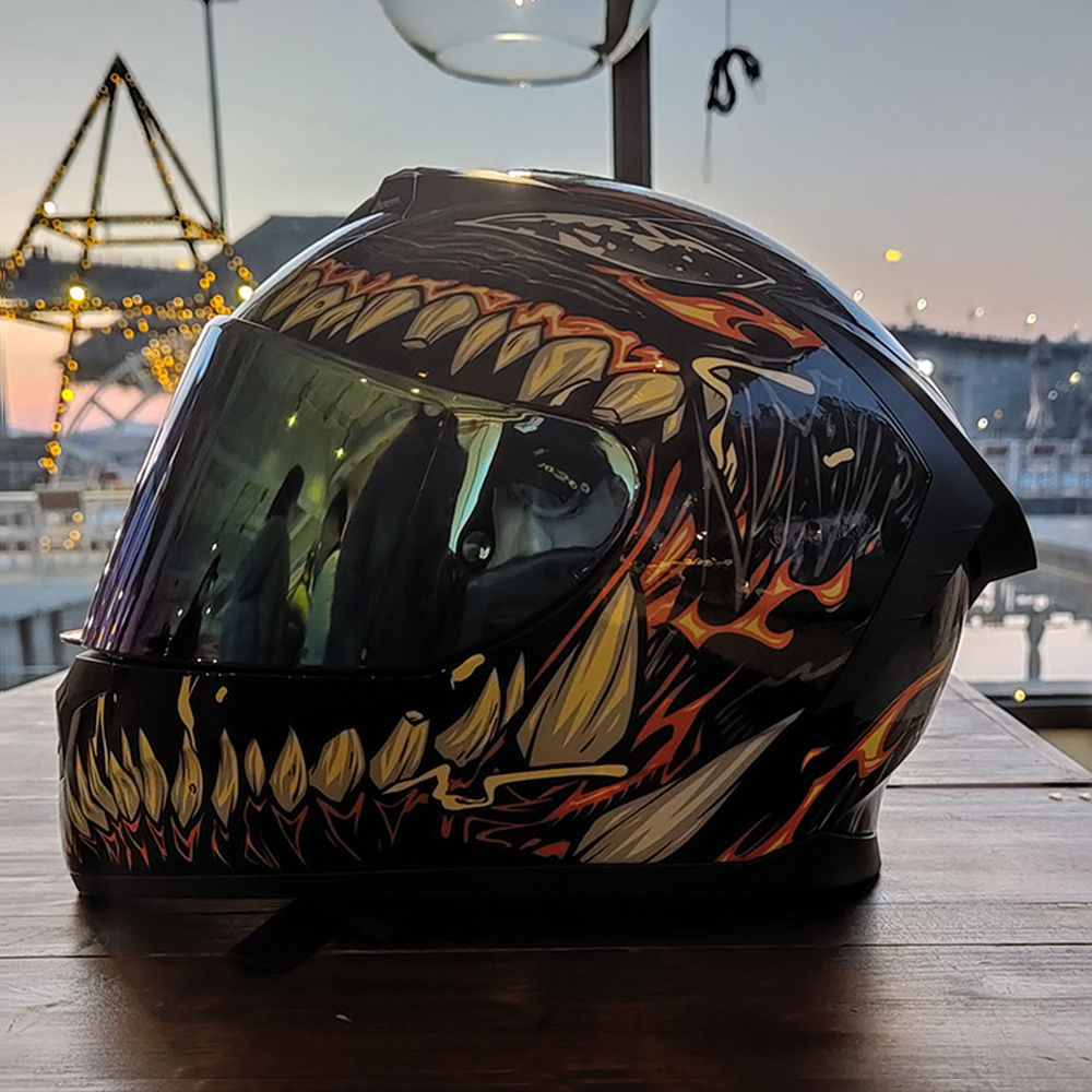 Variation Motorcycle Helmets Wear-Resistant Full Face Biker Helmets Breathable M