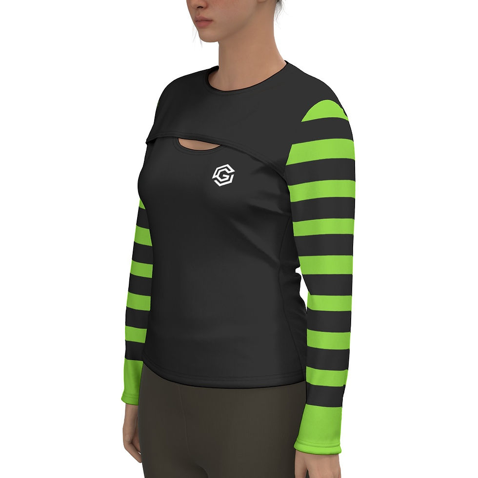 Thumbnail: Women's Stripped Sleeve Performance Sweatshirt