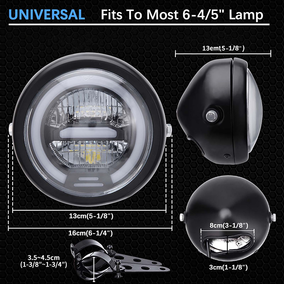 Thumbnail: 6.8 inch Motorcycle Led Headlight, Universal Round Head Light