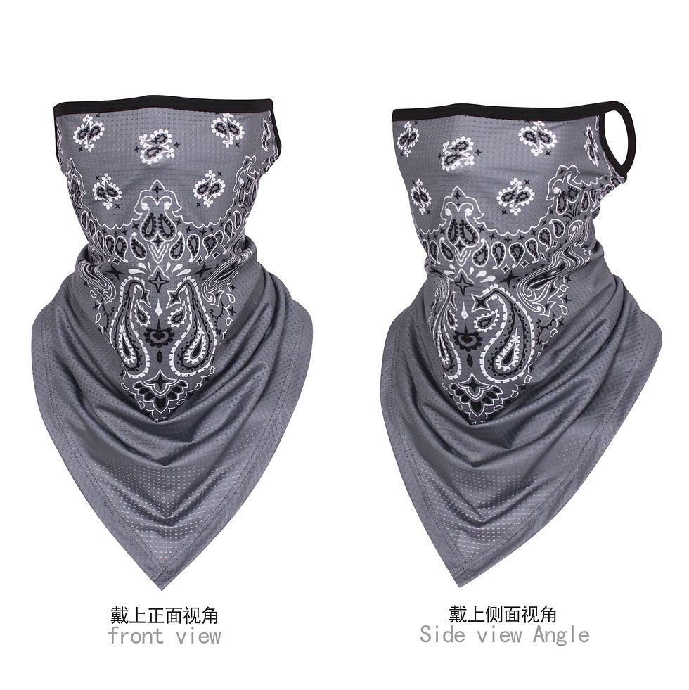 Thumbnail: Multifunctional Motorcycle Paisley Bandana Wrap Hang-ear Face Tube Scarf Mask Wi