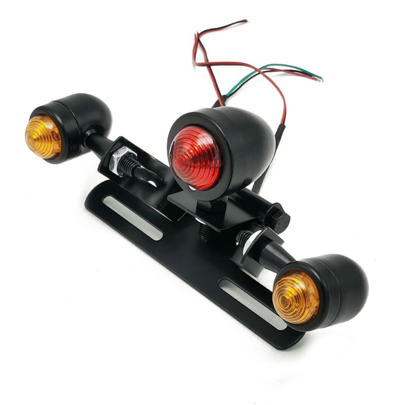 Thumbnail: 1 PC Red 12V LED Stop Tail Lights Motorbike