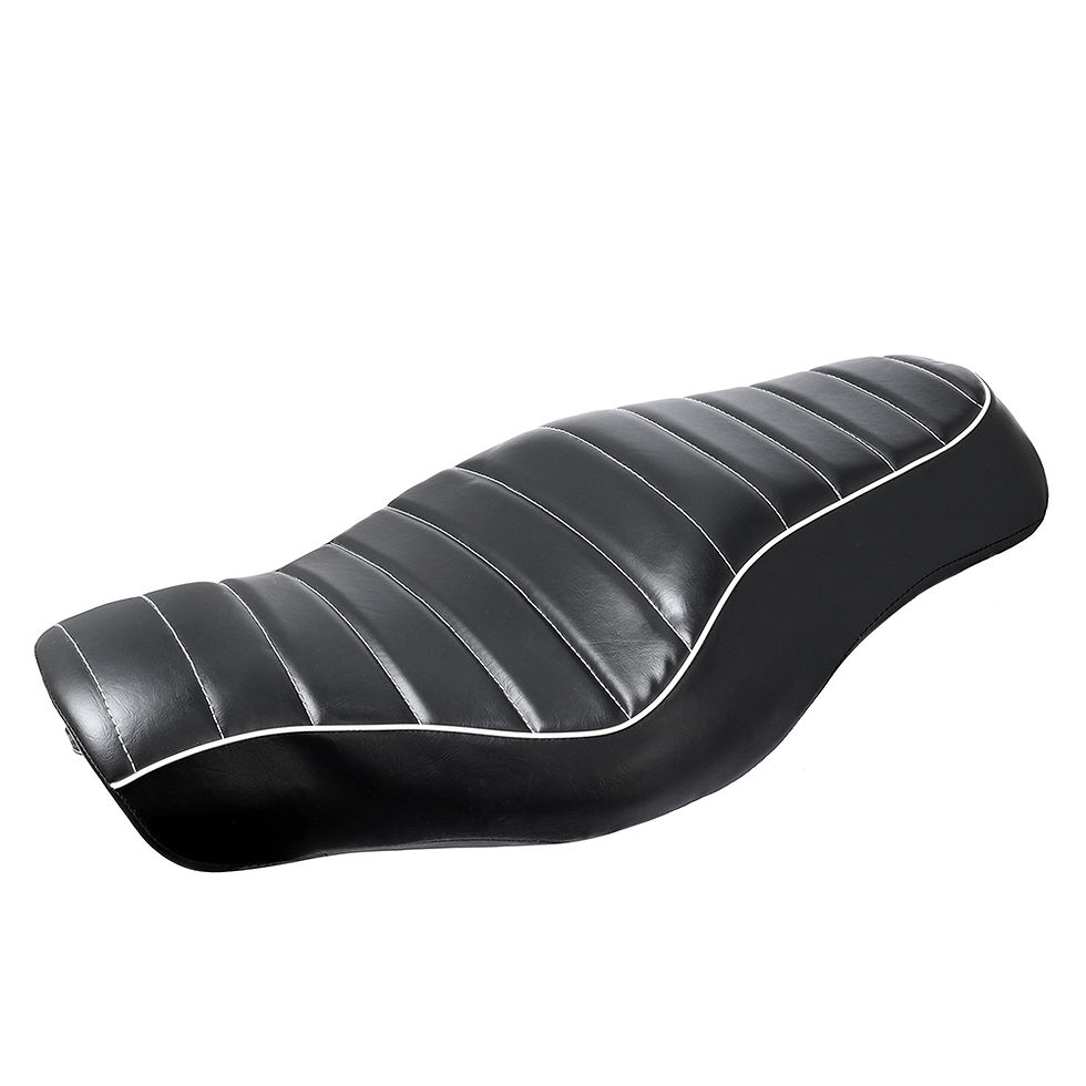 Thumbnail: Motorcycle Black Driver Rear Passenger Two Up Seat for Harley Sportster XL 883 1