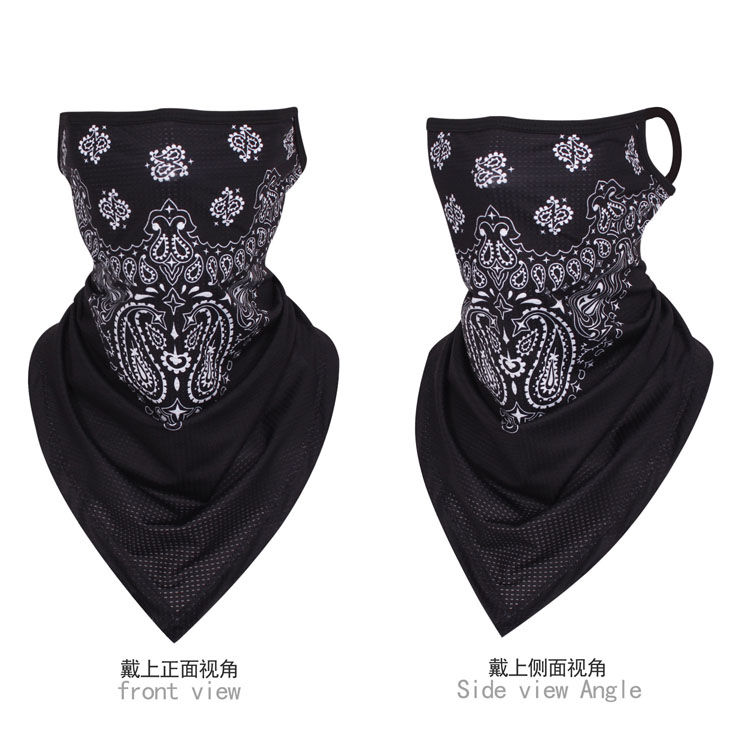 Thumbnail: Multifunctional Motorcycle Paisley Bandana Wrap Hang-ear Face Tube Scarf Mask Wi
