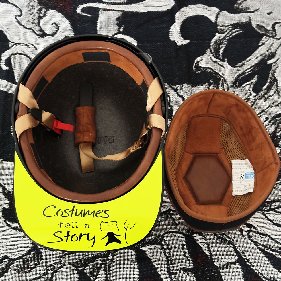 Thumbnail: Street Retro Baseball Helmet Motorcycle Helmet - With Blue Lenses - Scooter Men'