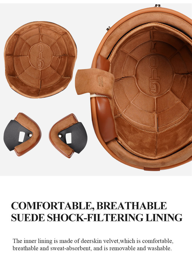 Thumbnail: New Design Retro Motorcycle Helmet Open Face Helmet