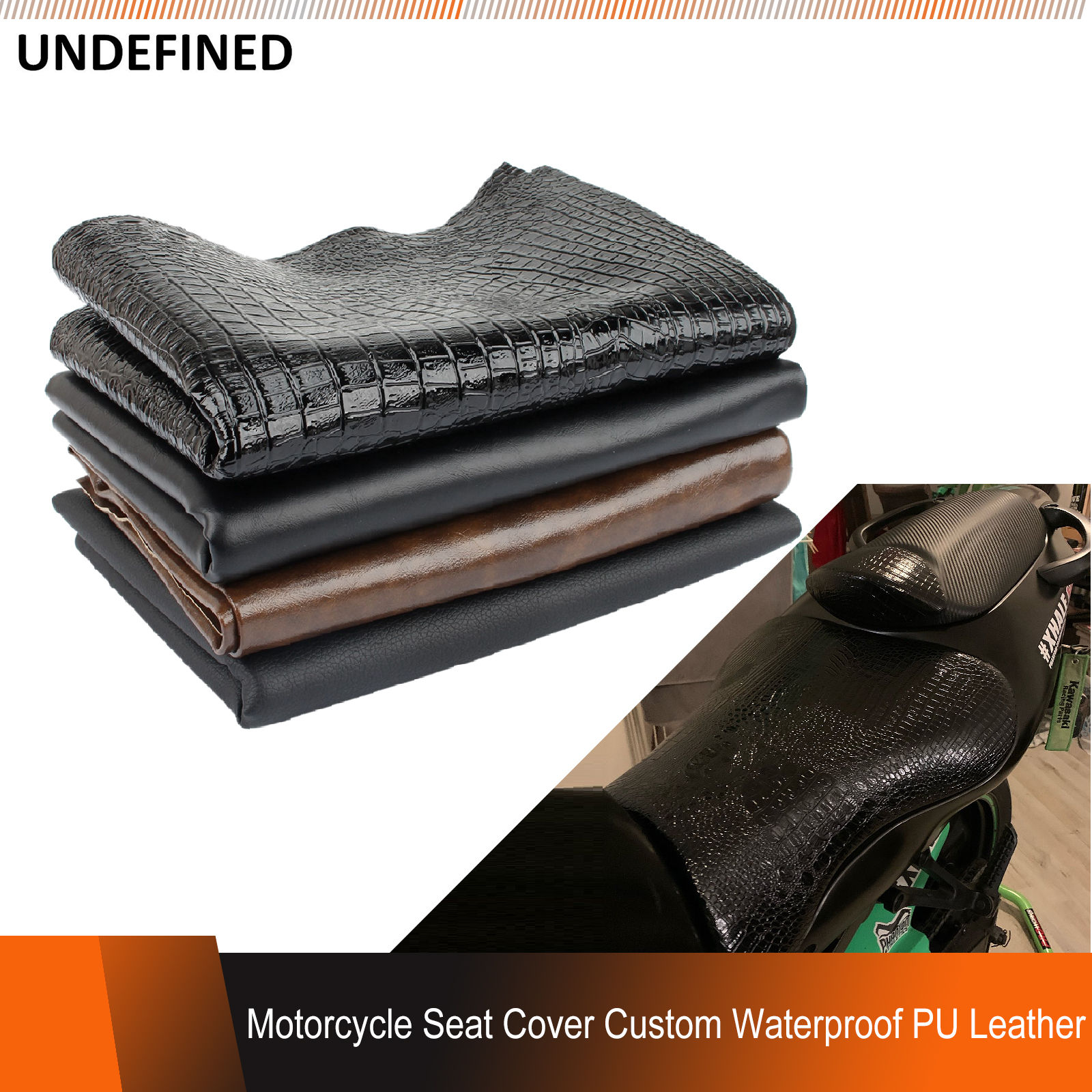 Motorcycle PU Leather Seat Covers Waterproof Anti Slip Protector Wear-Resistant