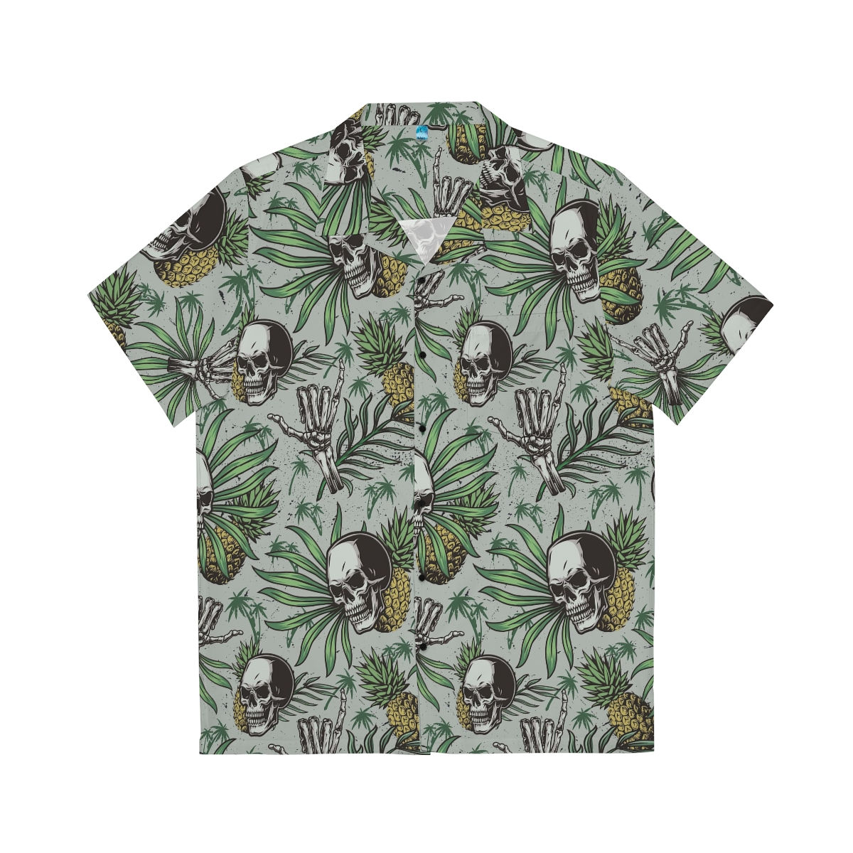 Men's Hawaiian skull Shirt
