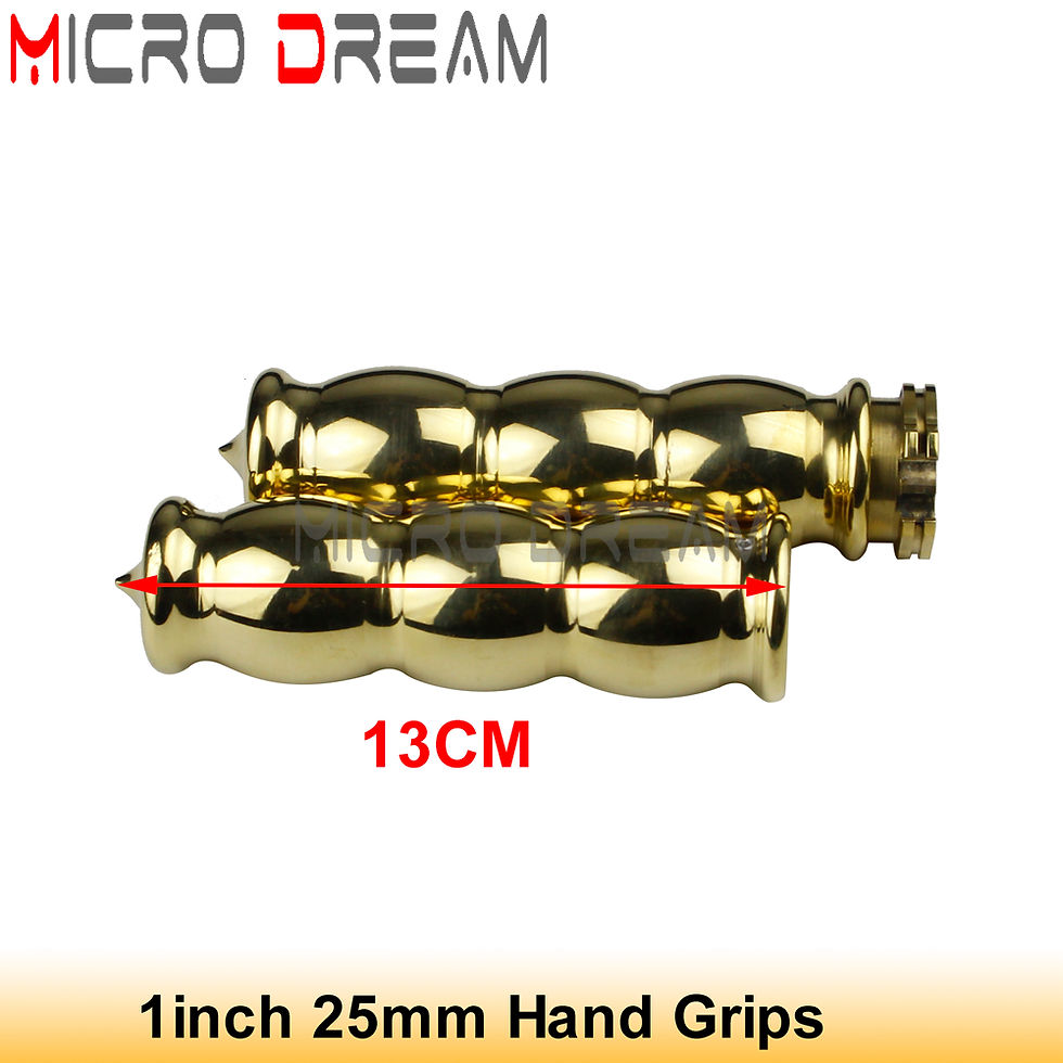 Thumbnail: Brass Motorcycle Foot peg Footrest Universal fit