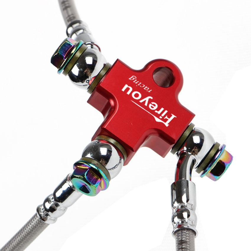 Thumbnail: Hydraulic Brake Hose Connector Adapter Tee Coupling for Motorcycle Dirt Pit Bike