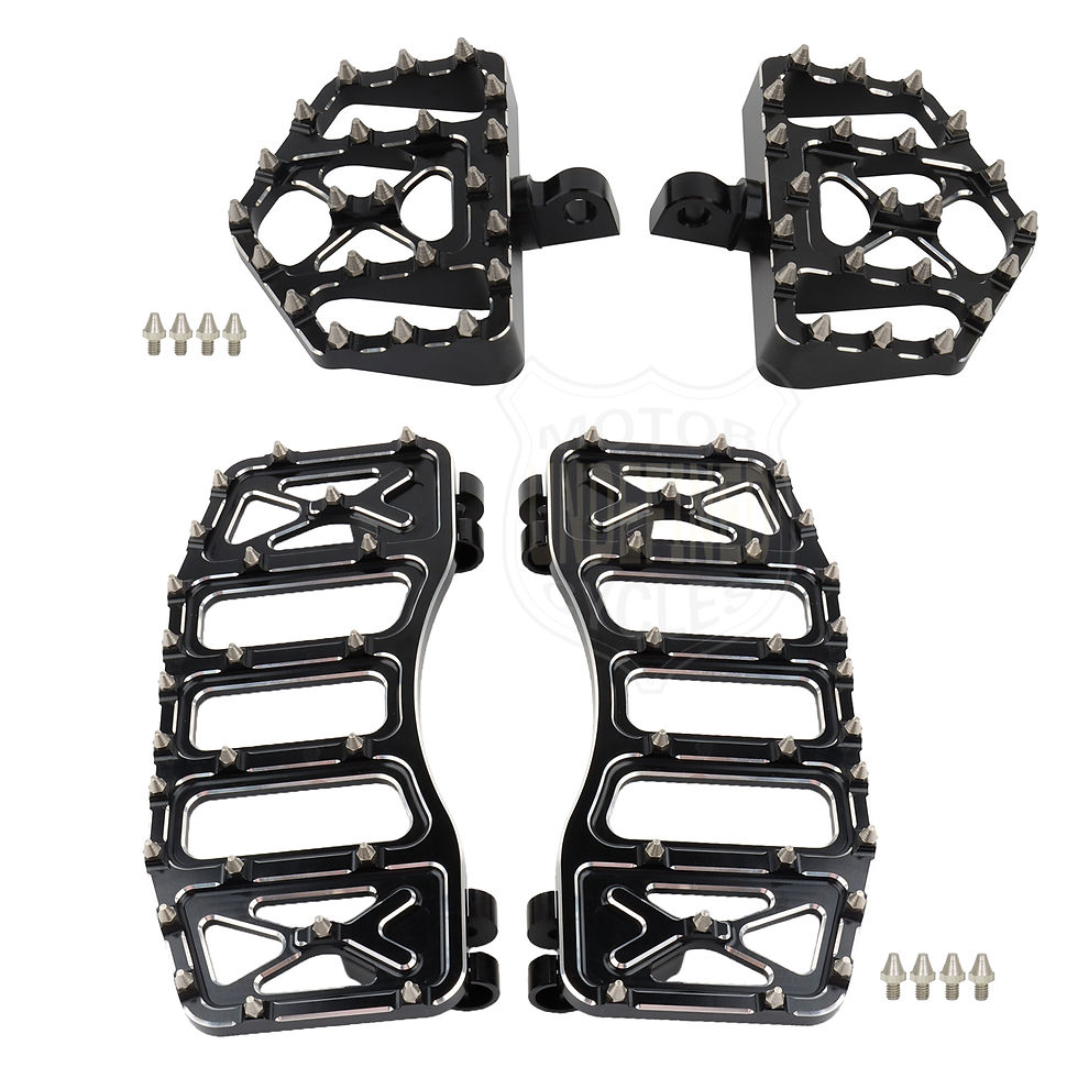 Thumbnail: Wide Floorboards MX Foot Pegs Footrest Driver Pedals for Harley Touring Road Kin