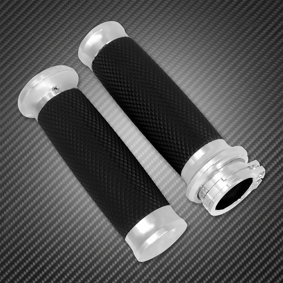 Thumbnail: Motorcycle 1"25mm Hand Grips Handle Bar For Harley Touring Road Street Glide Spo