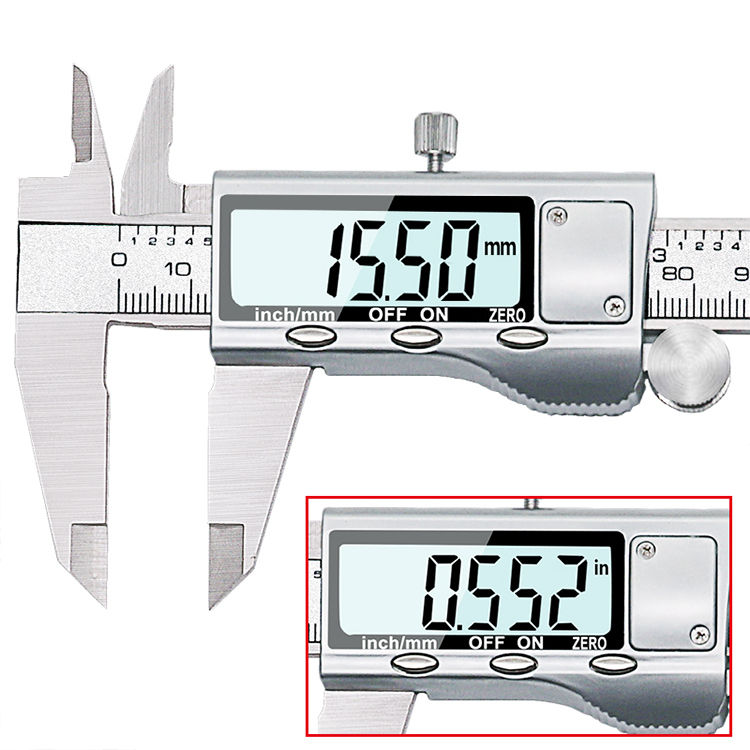 Thumbnail: 6-Inch 0-150mm Stainless Steel Electronic Digital Vernier Caliper