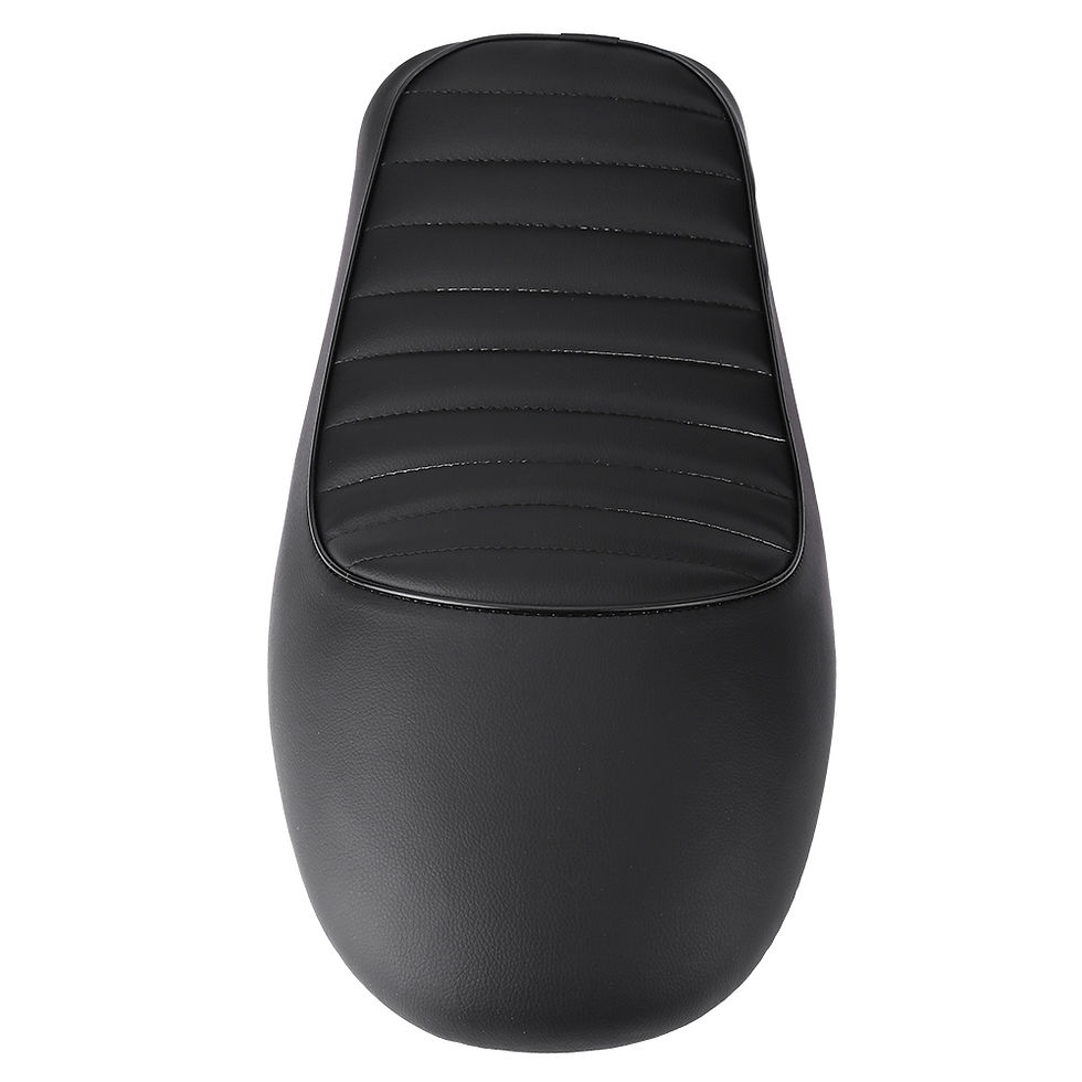 Thumbnail: Motorcycle Retro Seat Cushion Vintage Comfortable Flat & Brat Hump Saddle Seats 