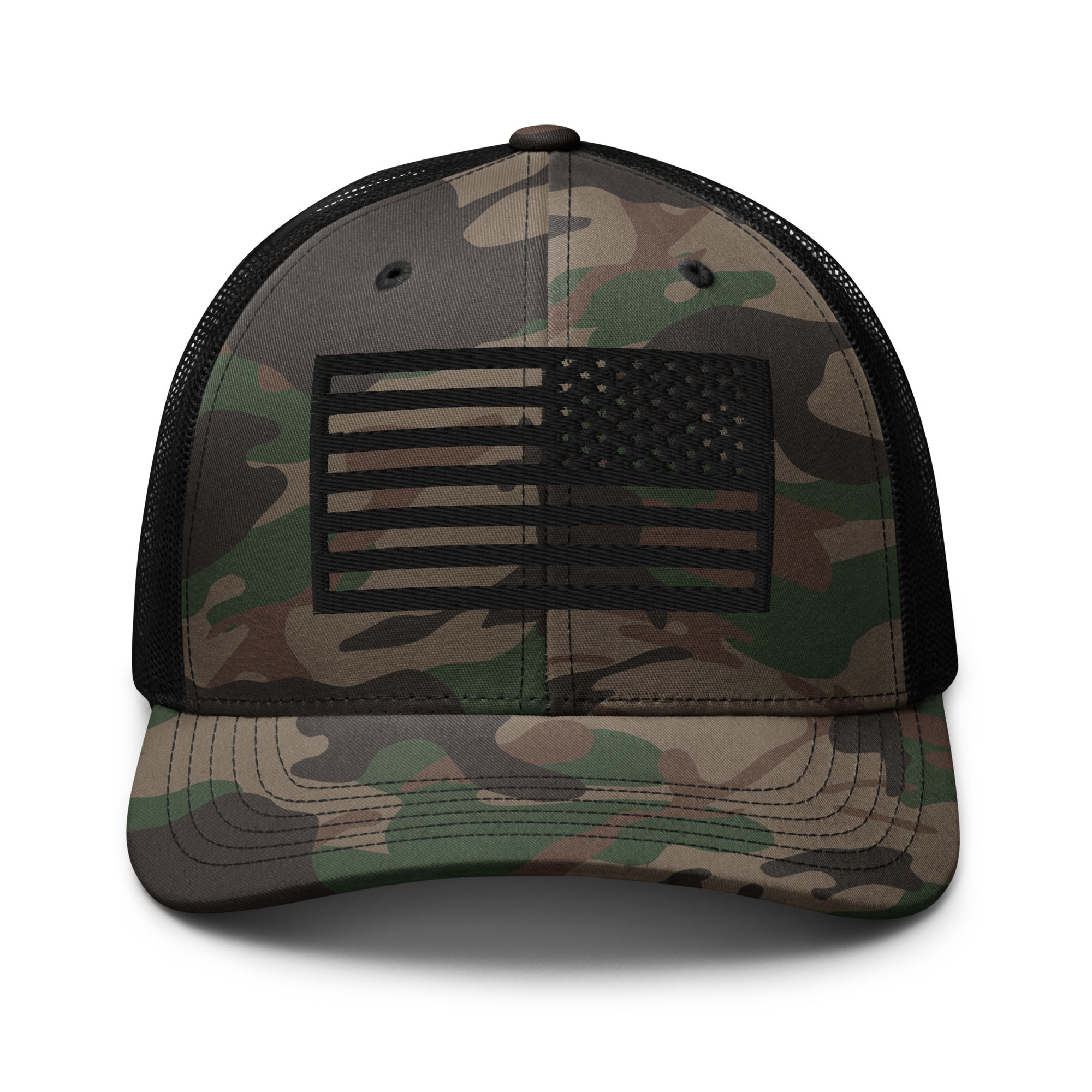 Embattled Flag Camouflage trucker hat