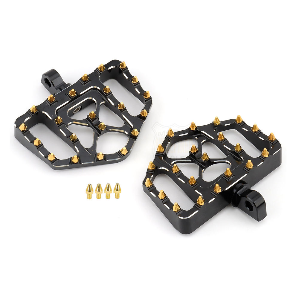 Thumbnail: Wide Floorboards MX Foot Pegs Footrest Driver Pedals for Harley Touring Road Kin