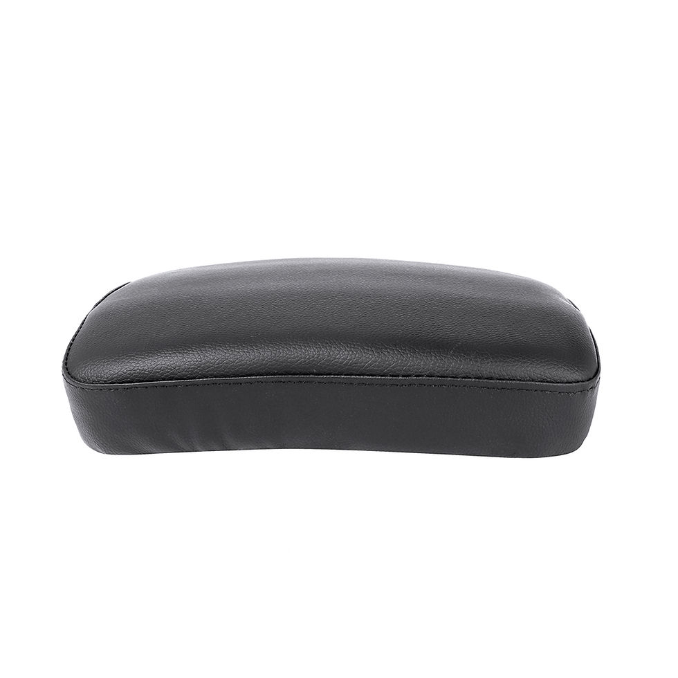Thumbnail: Black Rear Passenger Cushion 8 Suction Cups Pillion Pad Seat For Harley Dyna Spo