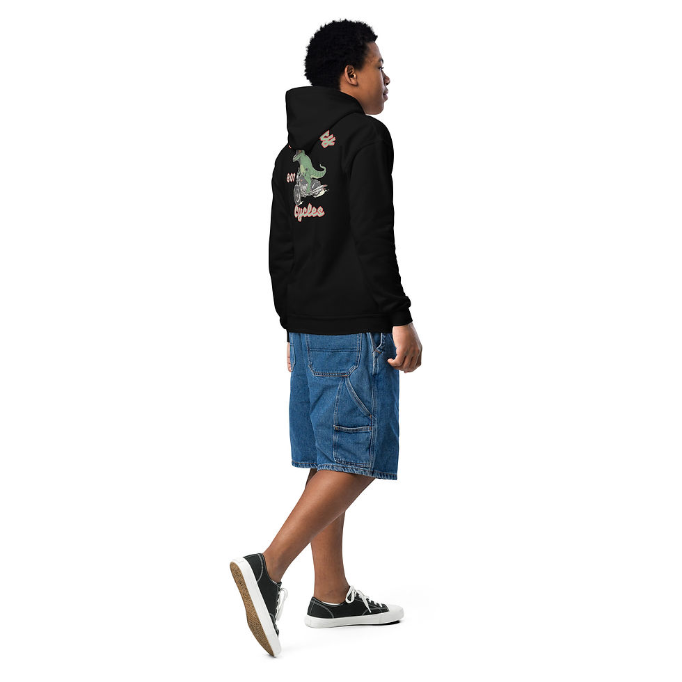 Thumbnail: Bikasourus Youth heavy blend hoodie
