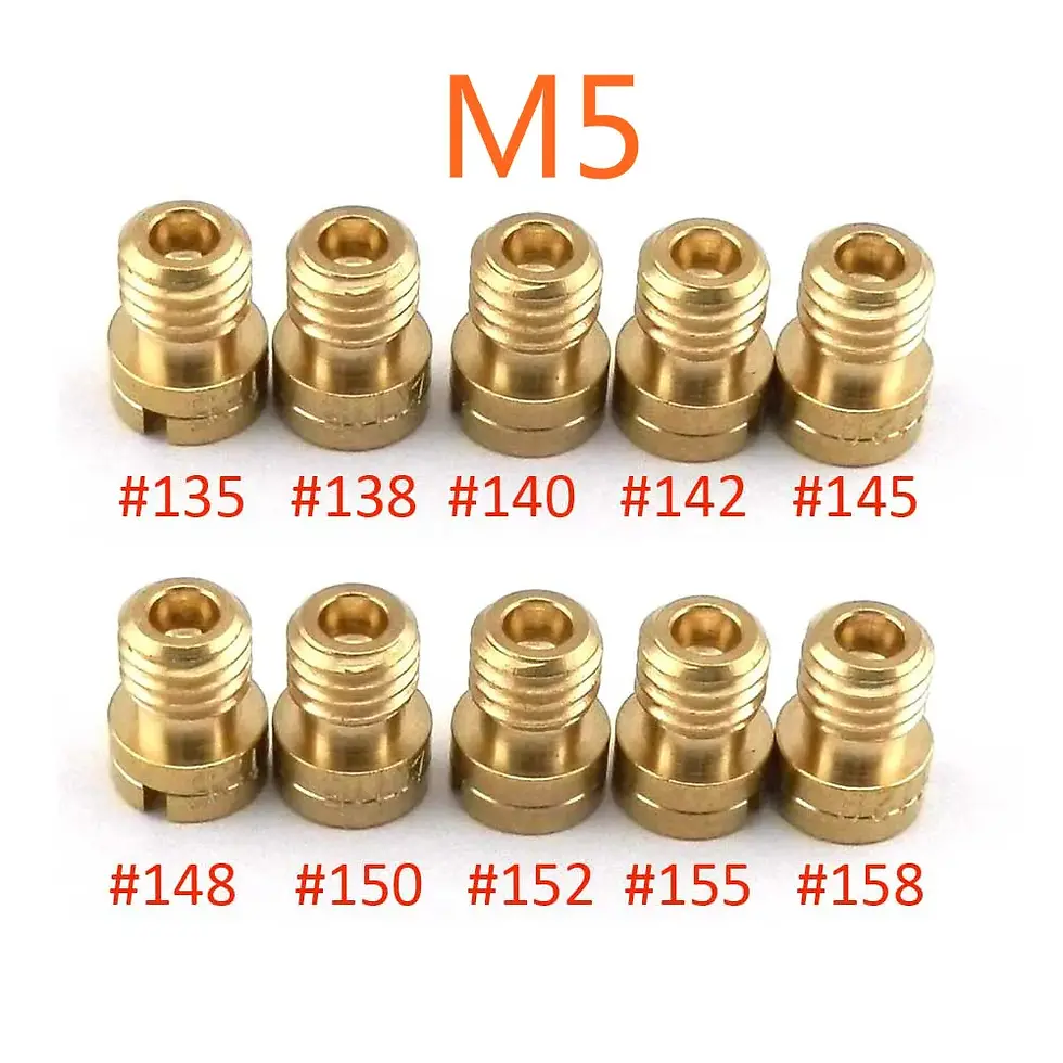 Thumbnail: Pack of 10pcs Motorcycle Carburetor Main Jets Slow Pilot Jets for  PWK PWM Keihi