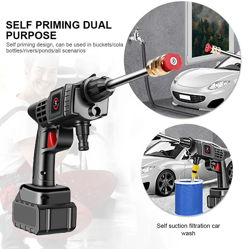 Thumbnail: Household wireless high-pressure car washing machine special high-pressure water