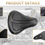 Thumbnail: NEW  Motorcycle Retro Leather Solo Seat+3" Spring Bracket Compatible with Custom