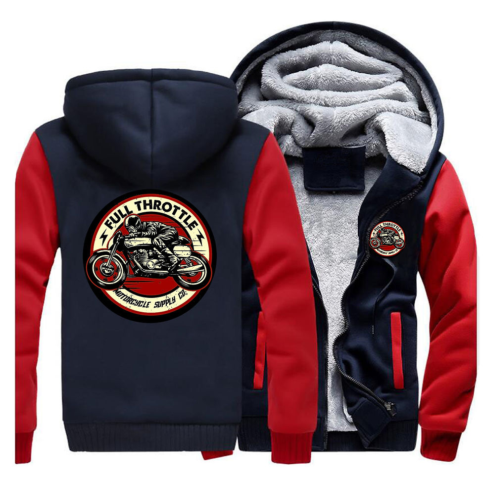 Thumbnail: Thick Hoodie, Full Throttle, Cafe Racer