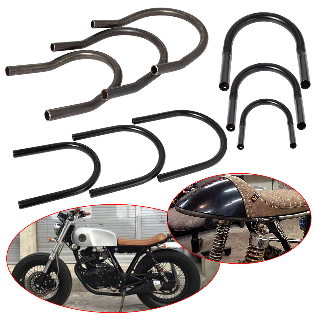 Motorcycle Flat Upswept Tracker End Rear Seat Loop Cafe Racer Modified Frame Hoo
