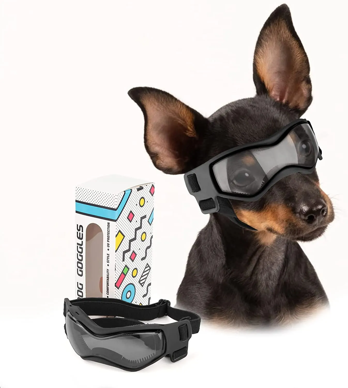 UV Protective Goggles for Dogs Cat Sunglasses Cool Protection Eyewear for Small
