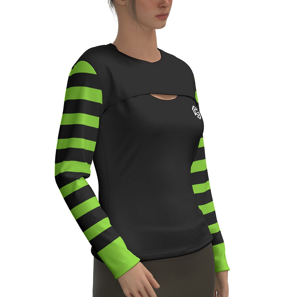 Thumbnail: Women's Stripped Sleeve Performance Sweatshirt