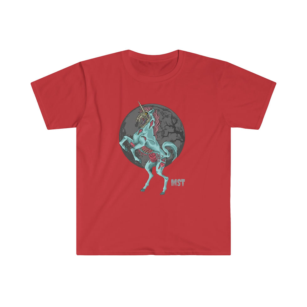 Thumbnail: Zombie Unicorn Softstyle T-Shirt