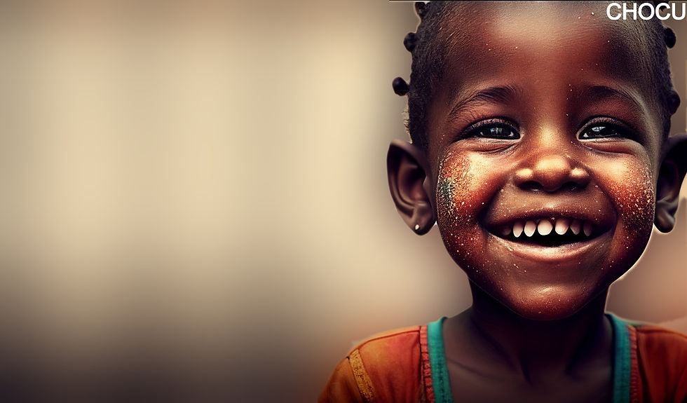 Smiling Ugandan child representing CHOCU’s mission to empower and support vulnerable children