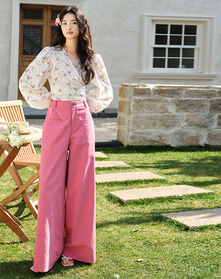 Wide Leg High Waist Shoes