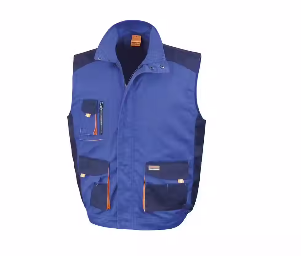 Bodywarmer de travail bleu