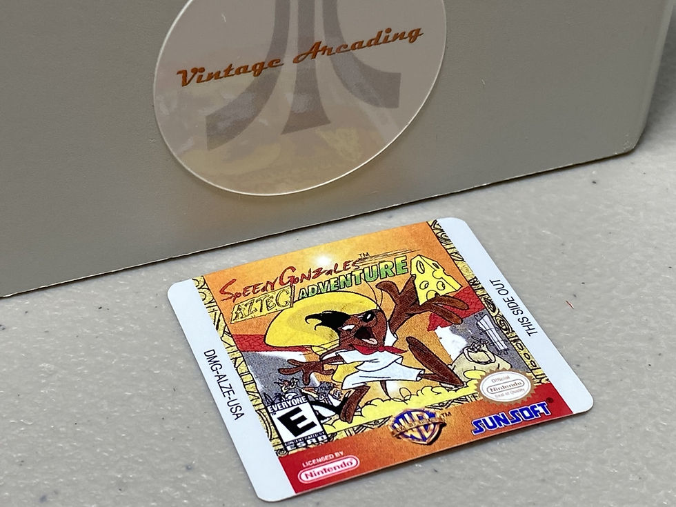 Speedy Gonzales Aztec Adventure (Gameboy) Replacement Label