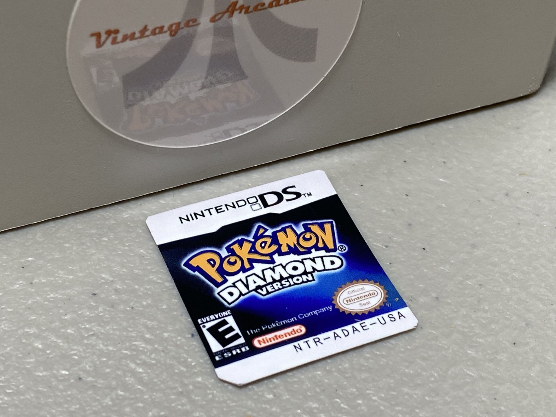 Pokemon Diamond (Nintendo DS) Replacement Label