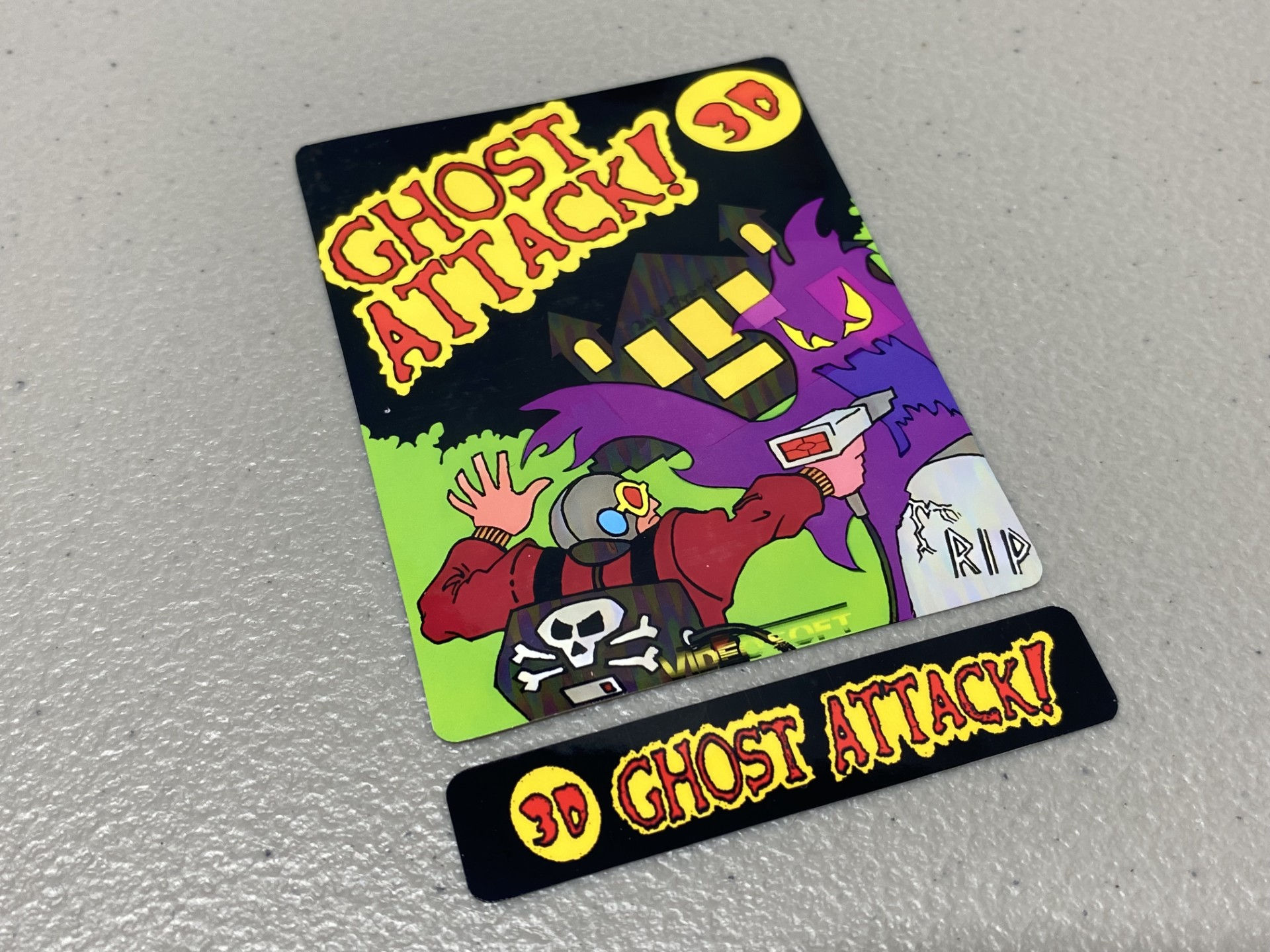 3D Ghost Attack! (Atari 2600) Replacement Game Label