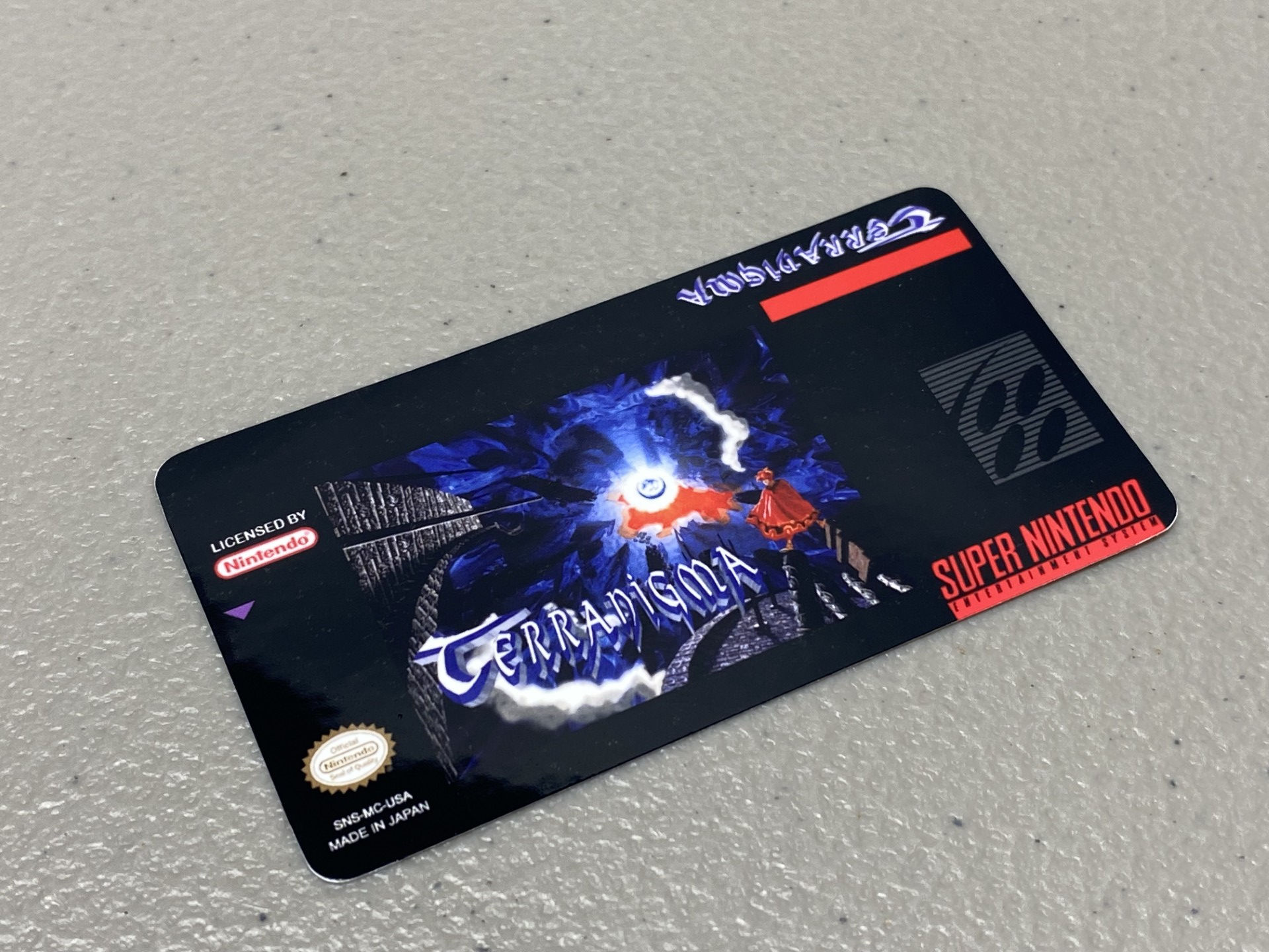 Terranigma, Variant (SNES) Replacement Game Label