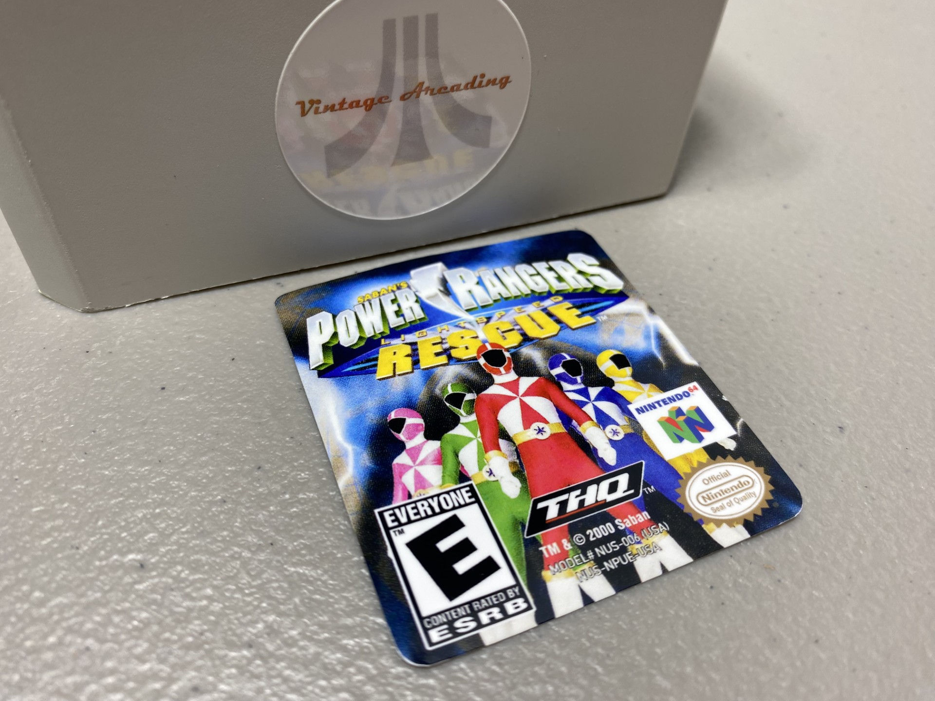 Power Rangers Lightspeed Rescue (N64) Replacement Label