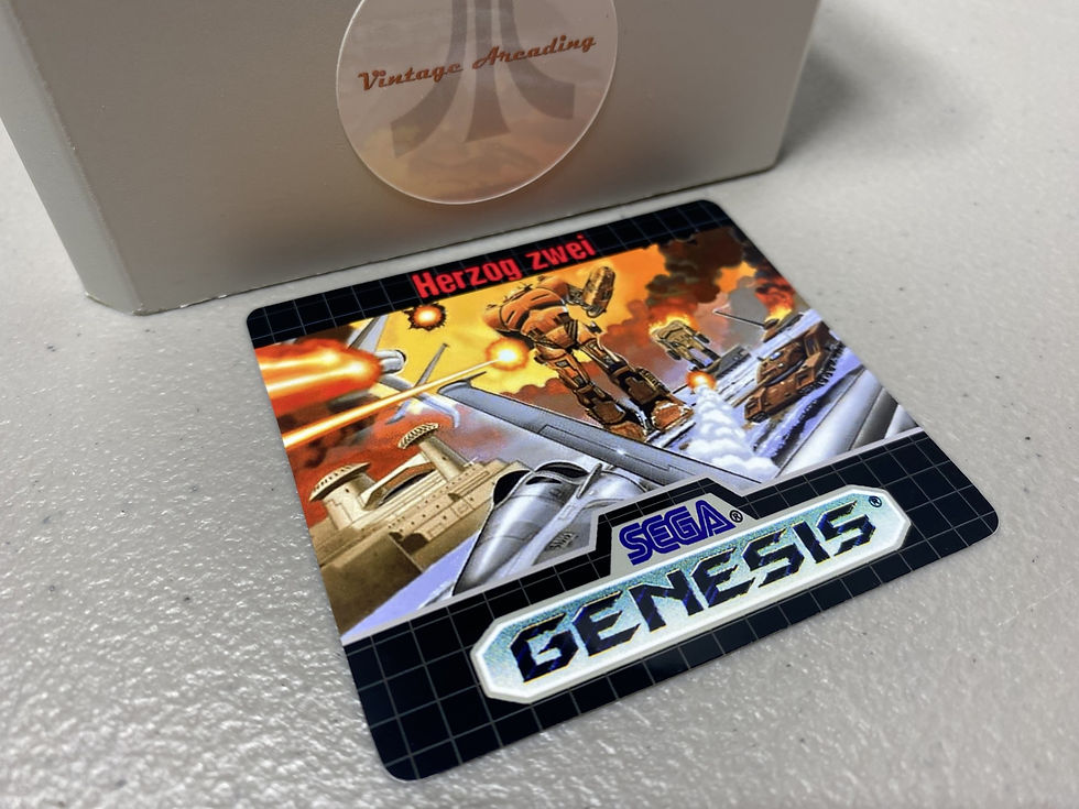 Herzog Zwei (Sega Genesis) Replacement Game Label