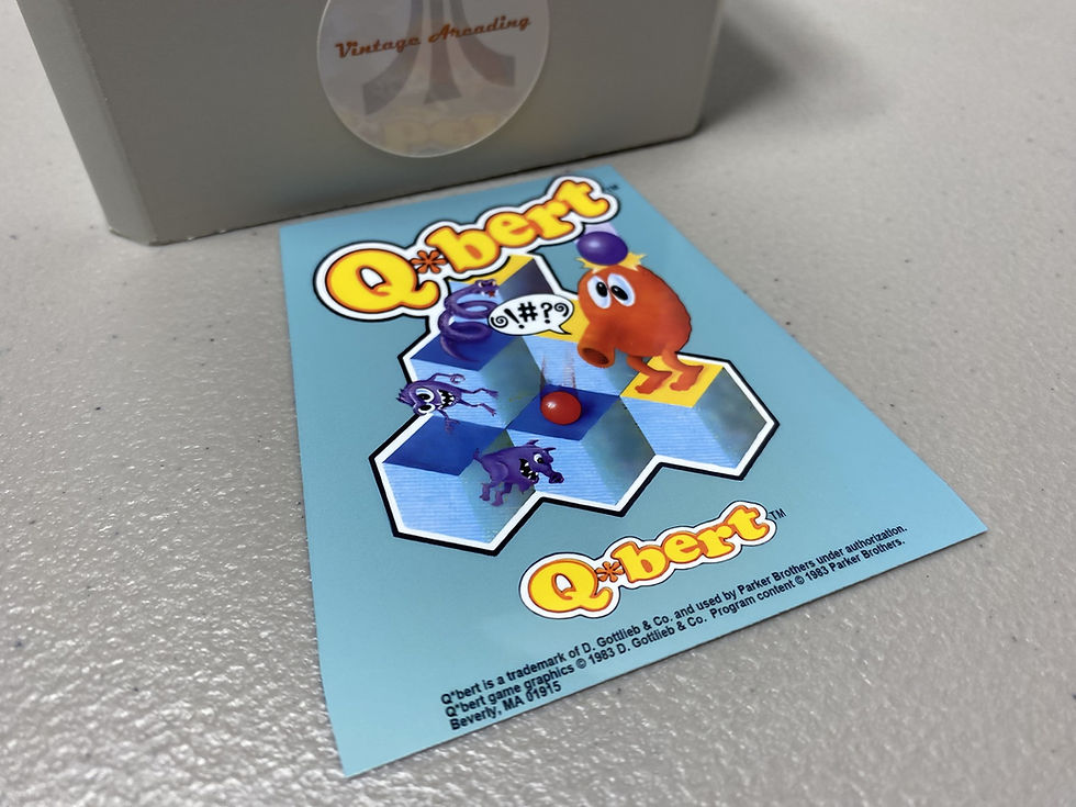 Qbert (Atari 5200) Replacement Game Label