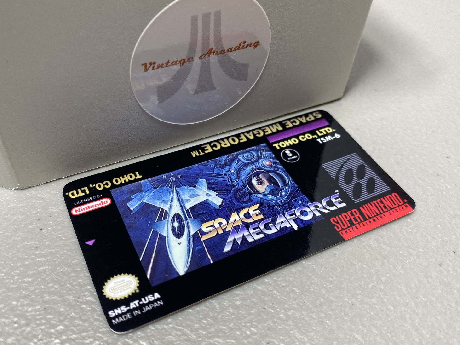 Space Megaforce (SNES) Replacement Game Label