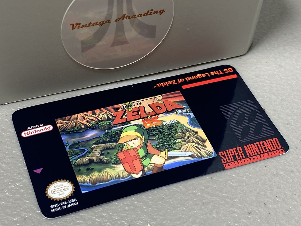 BS Legend of Zelda Remix (SNES) Replacement Game Label