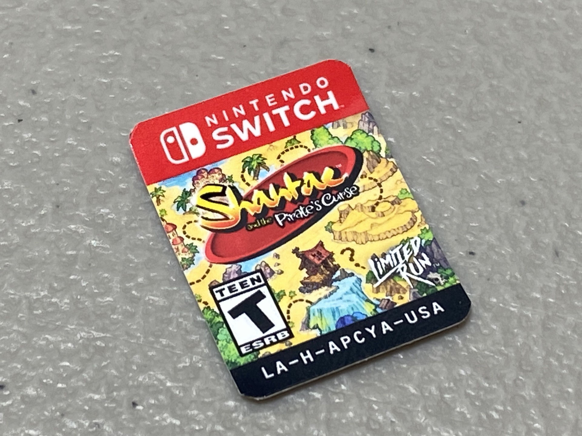 Shantae and the Pirates Curse (Nintendo Switch) Replacement Label