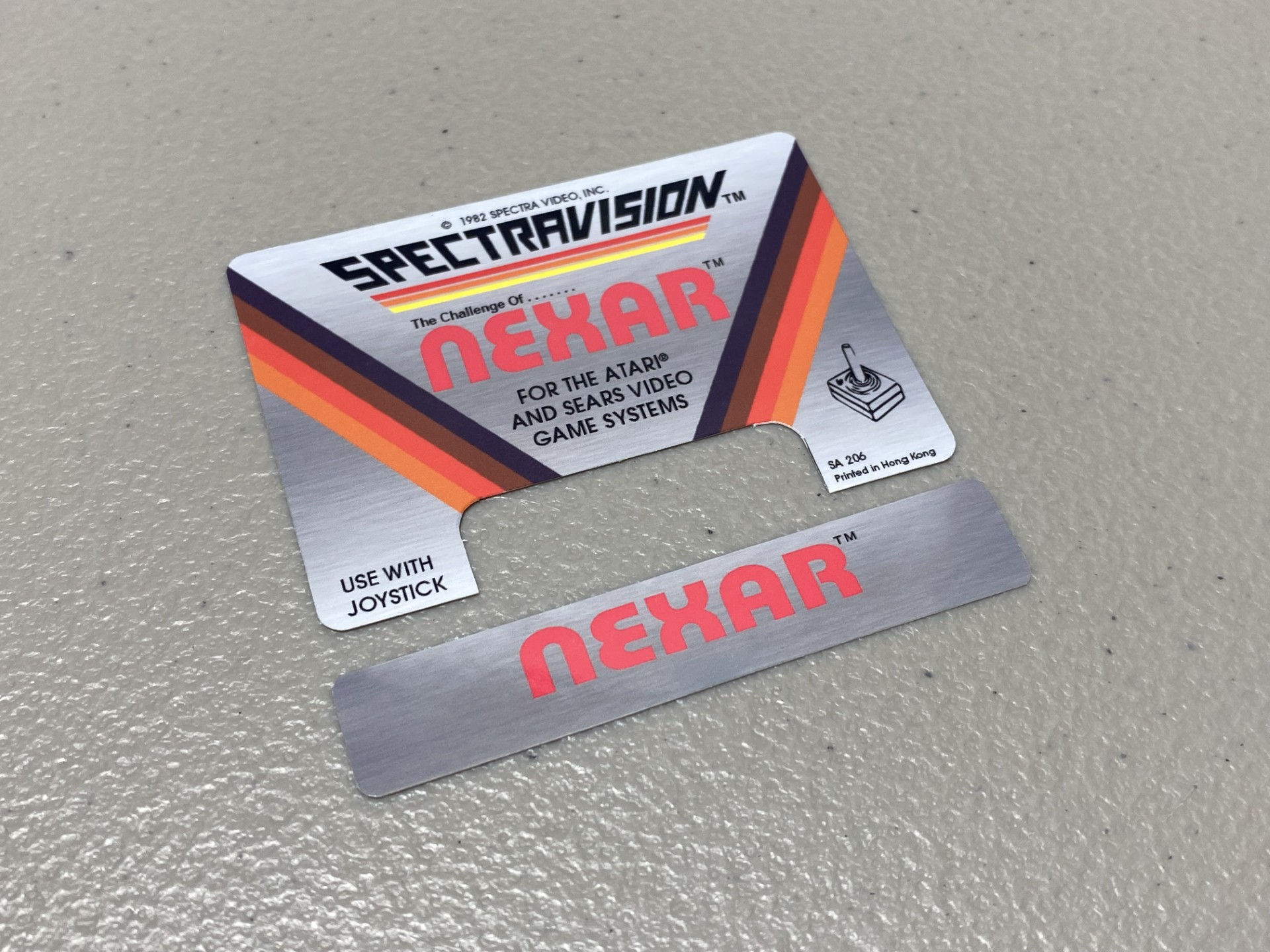 Challenge of Nexar (Atari 2600) Replacement Game Label