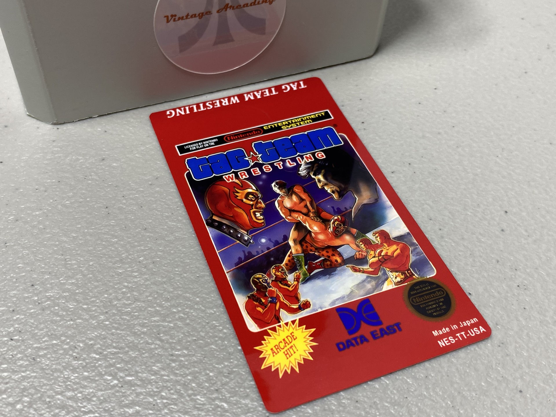 Tag Team Wrestling (NES) Replacement Game Label