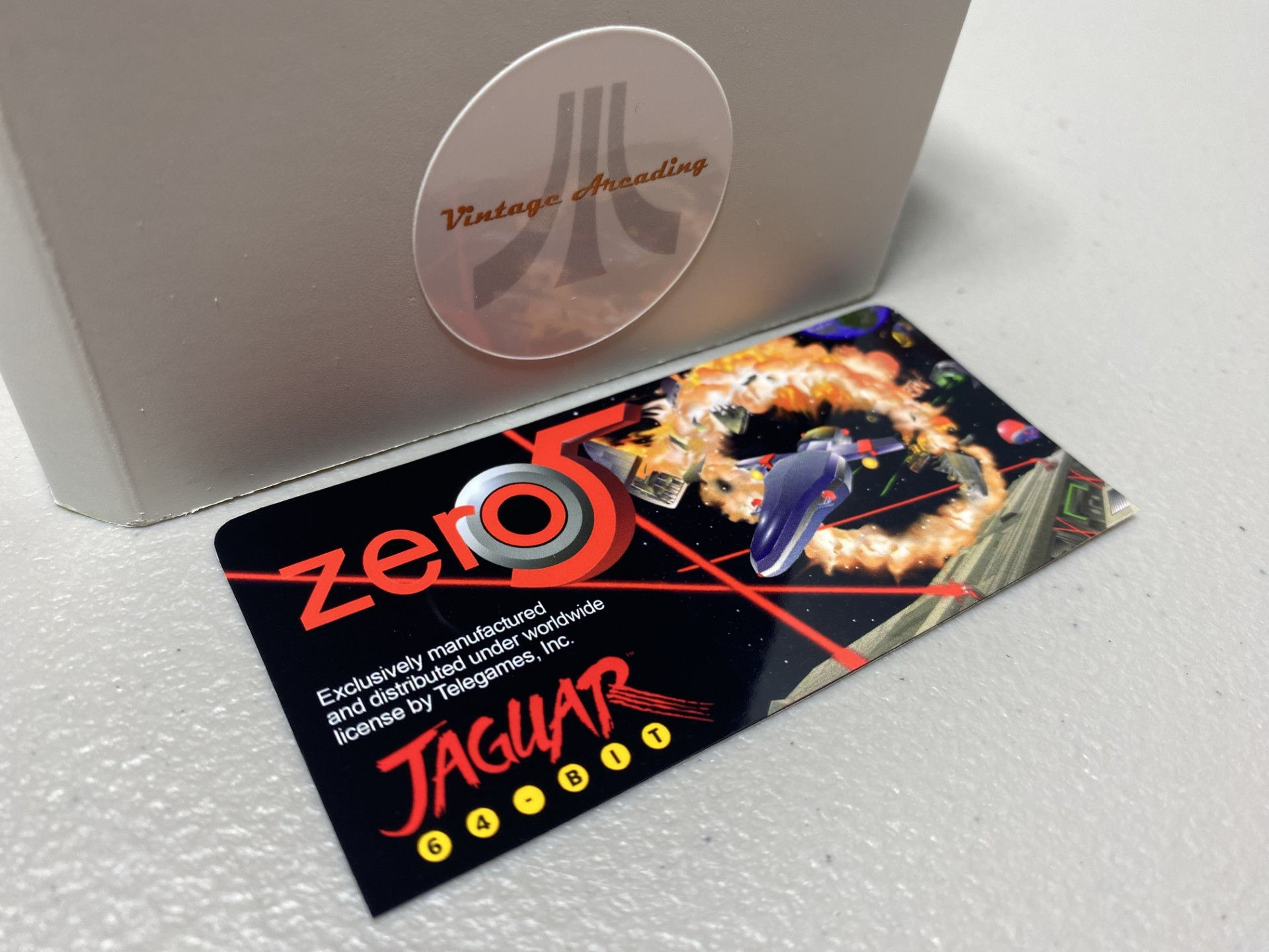 Zero 5 (Atari Jaguar) Replacement Game Label