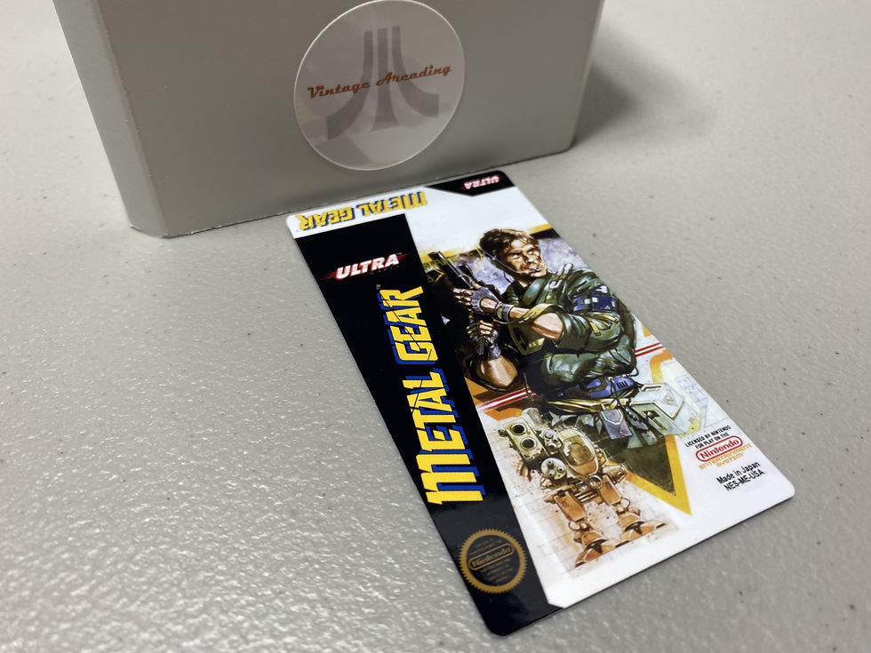 Metal Gear (NES) Replacement Game Label