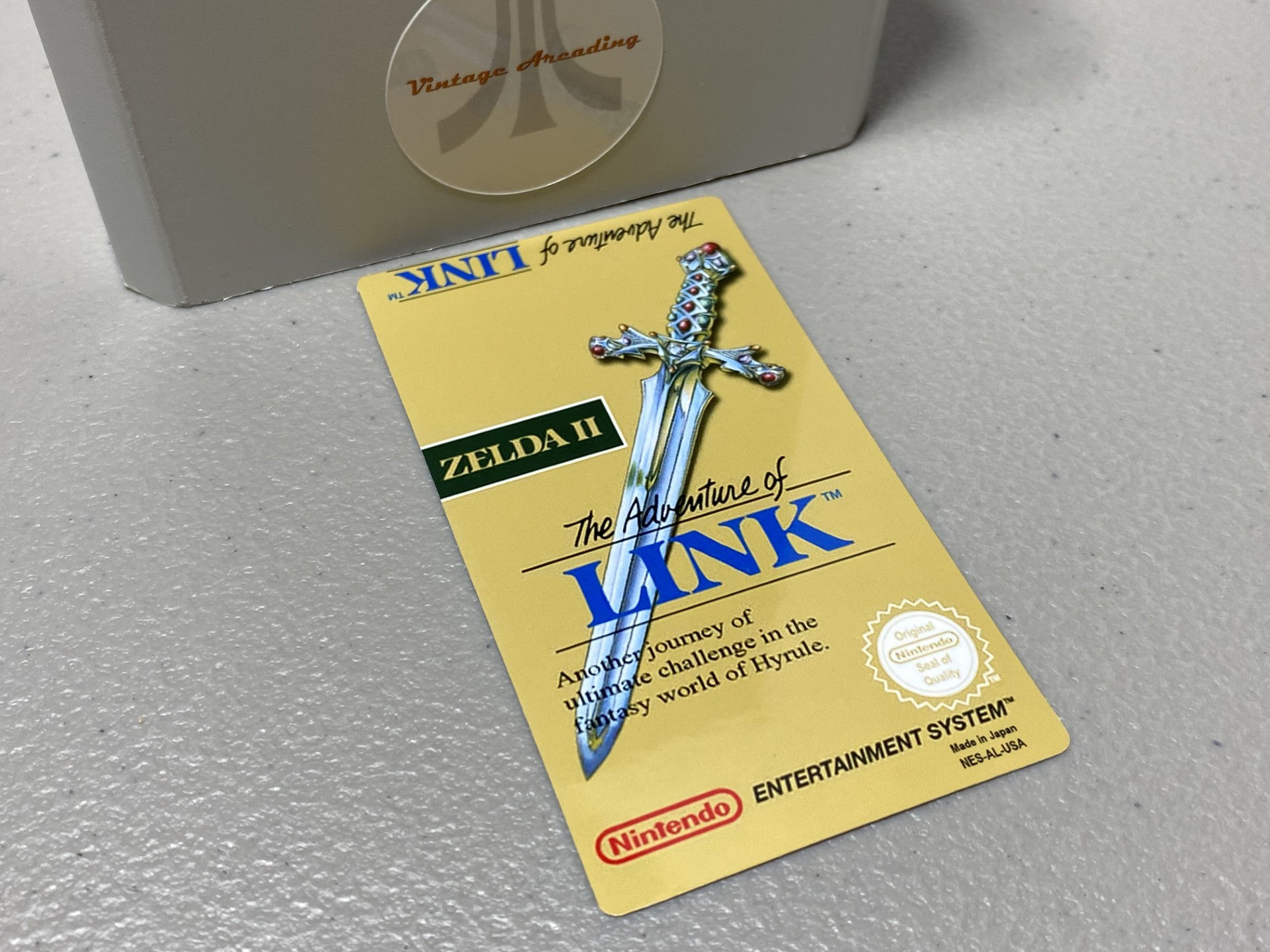 Zelda II, USA (NES) Replacement Game Label