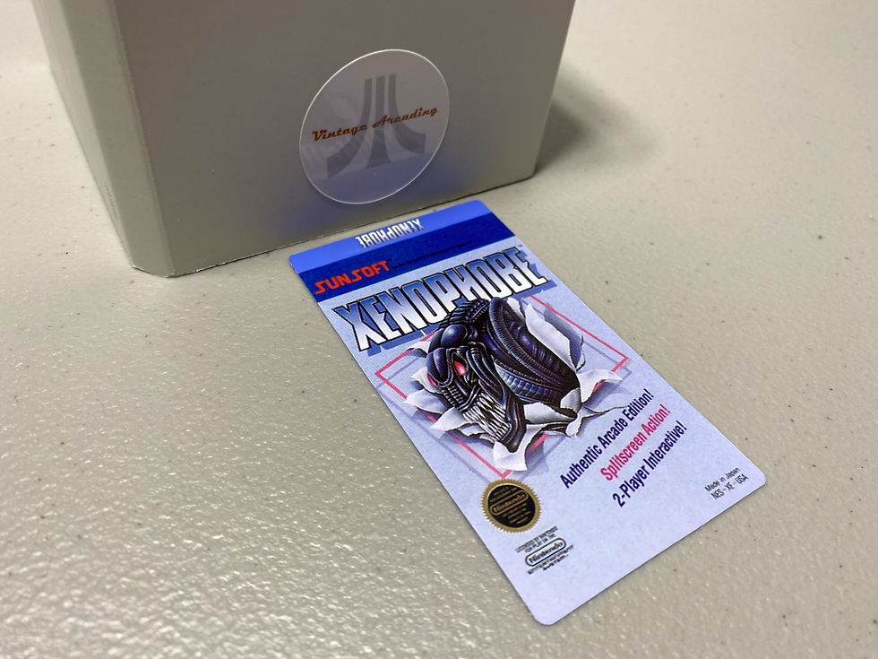 Xenophobe (NES) Replacement Game Label